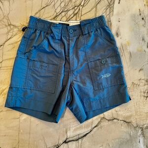 AFTCO Youth Original Fishing Short 28 waist Blue